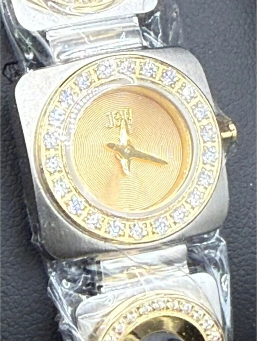JBW Women's Two-Tone Gold and Silver Bracelet Watch with Crystal Accents